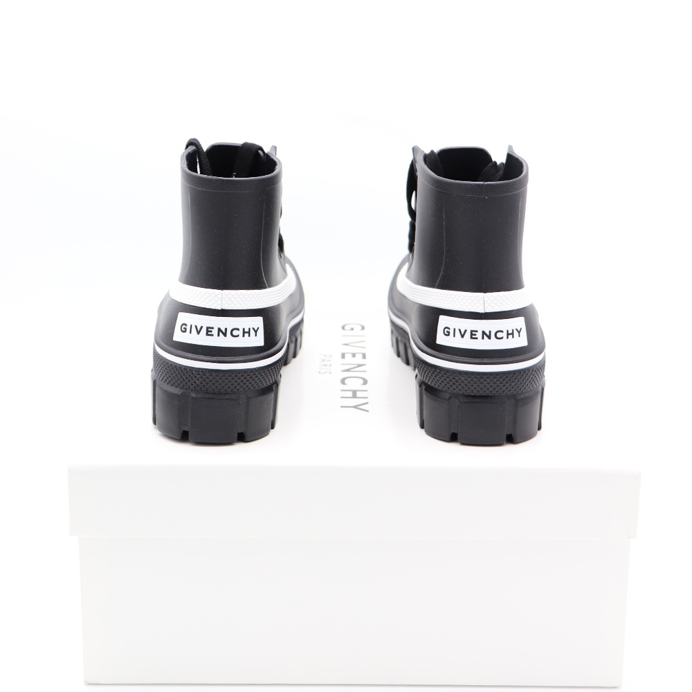 New Givenchy Paris Glaston Laced Ankle Rainboots - Picture 5 of 8